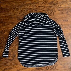 Sophie Max Striped Cowl Neck Top Lightweight Women’s Sweater